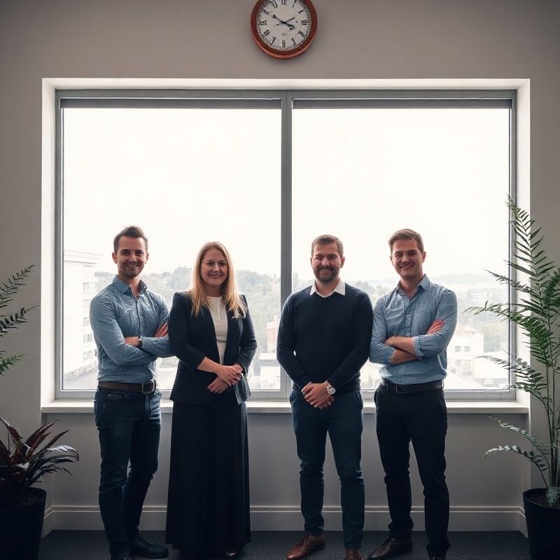 The Rotorualink consulting team in a bright Wellington office